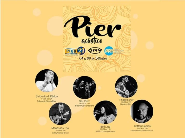 GRV e Pier 21 estreiam hoje a 2ª edição do Pier Acústico