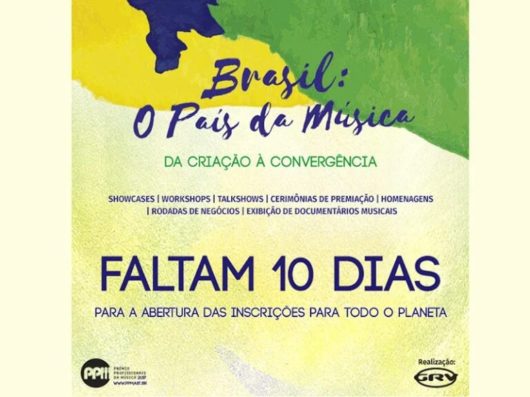 Leia hoje no blog A Parada da Música:   Faltam 10 dias para a abertura das inscrições do PPM 2017