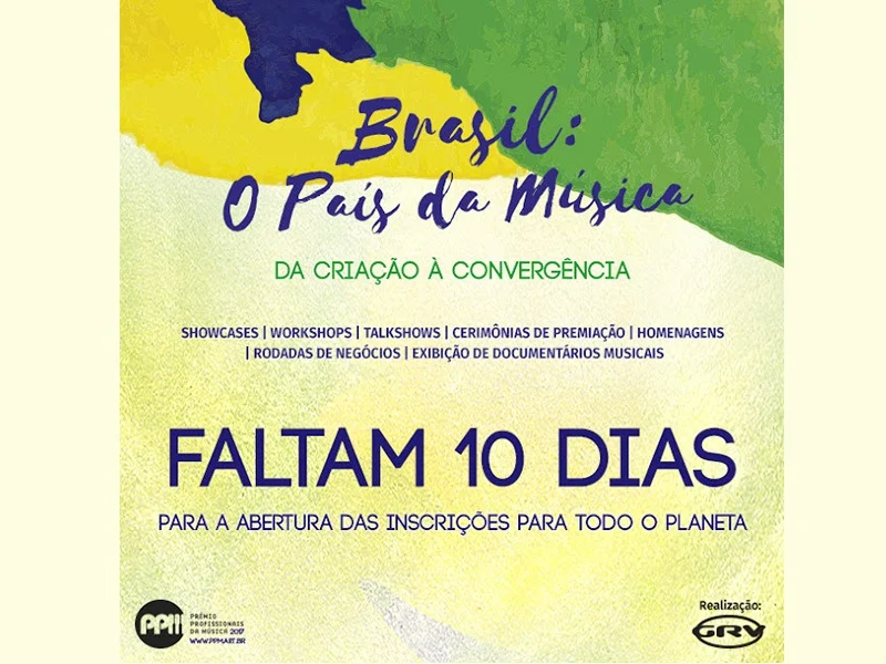 Leia hoje no blog A Parada da Música:   Faltam 10 dias para a abertura das inscrições do PPM 2017