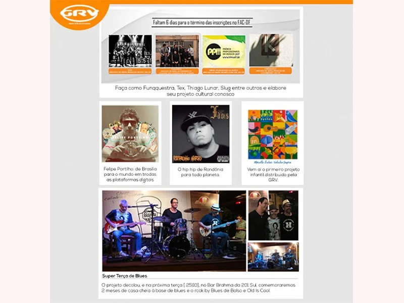 Saiba mais sobre as novidades da última semana de outubro da GRV no blog A Parada da Música