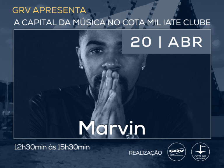 Marvin, neste sábado [20], no Cota Mil Iate Clube