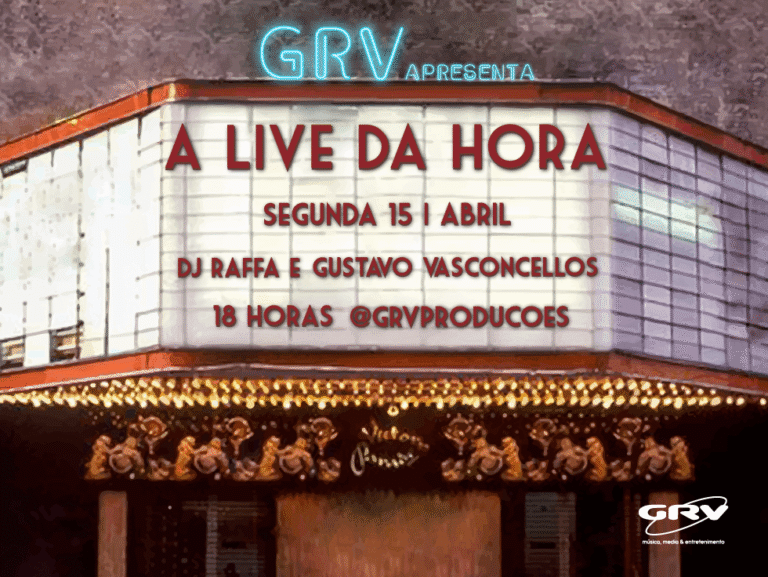 15|04 às 18h estréia A Live da Hora