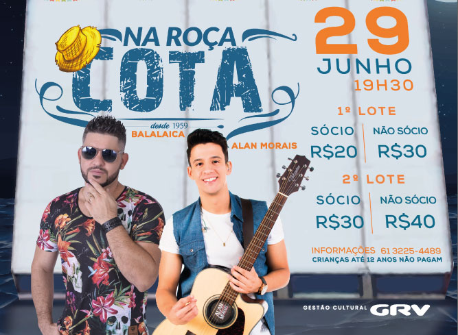 Na Roca do Cota, neste sábado [29] no Cota Mil