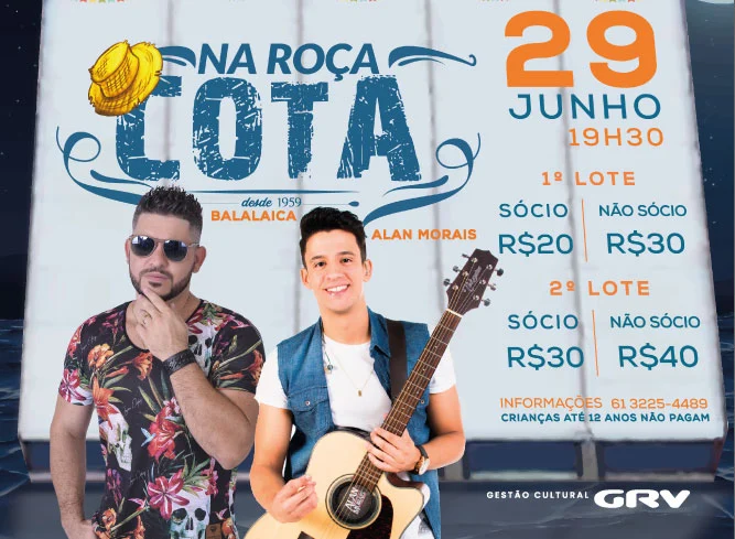 Na Roca do Cota, neste sábado [29] no Cota Mil