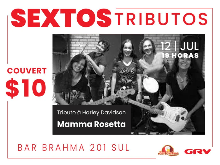 Mamma Roseta no dia mundial do rock no Bar Brahma