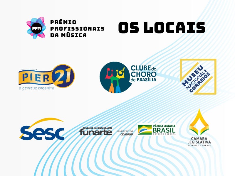 Os locais da 5ª edição do Prêmio Profissionais da Música