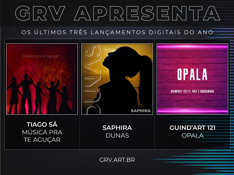 Os últimos três lançamentos digitais do ano