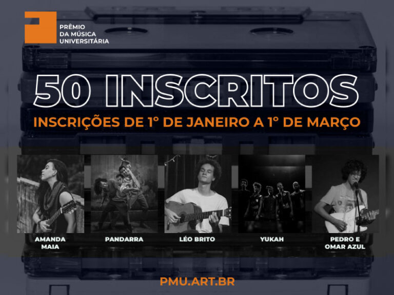 50 inscritos na 1ª edição do Prêmio da Música Universitária