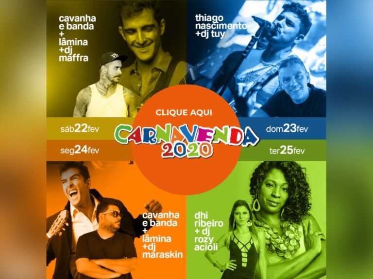 Toda programação do Carnavenda 2020 no ar