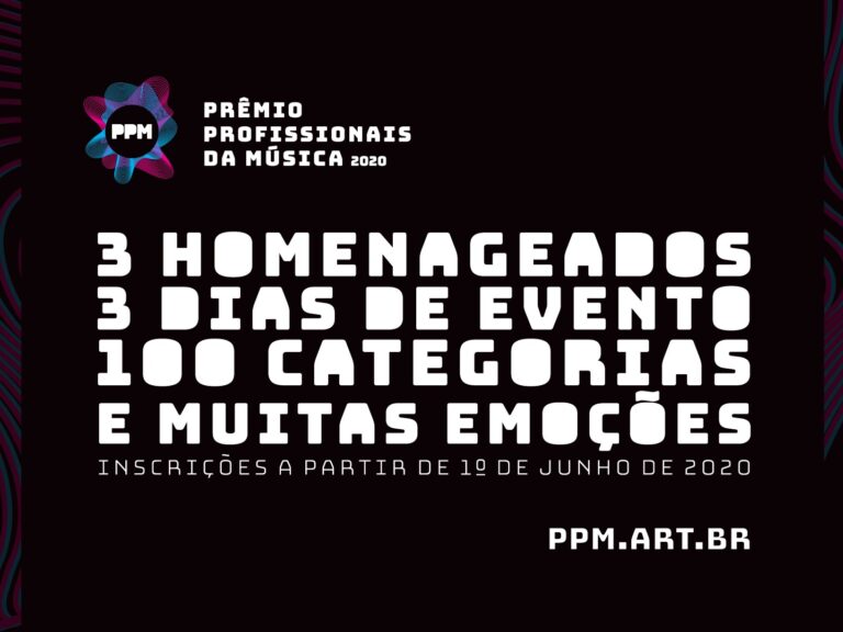 Prêmio Profissionais da Música 2020 vem aí
