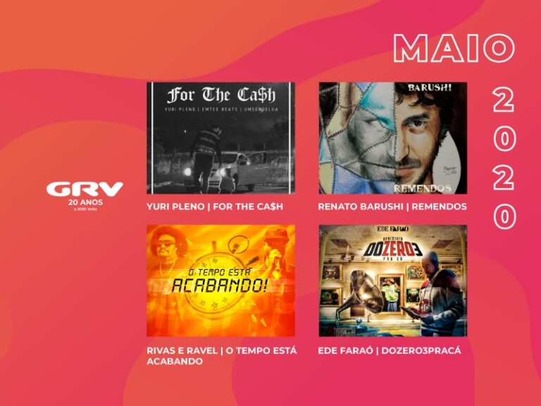 Confira os lançamentos musicais na 1ª quinzena de maio da GRV
