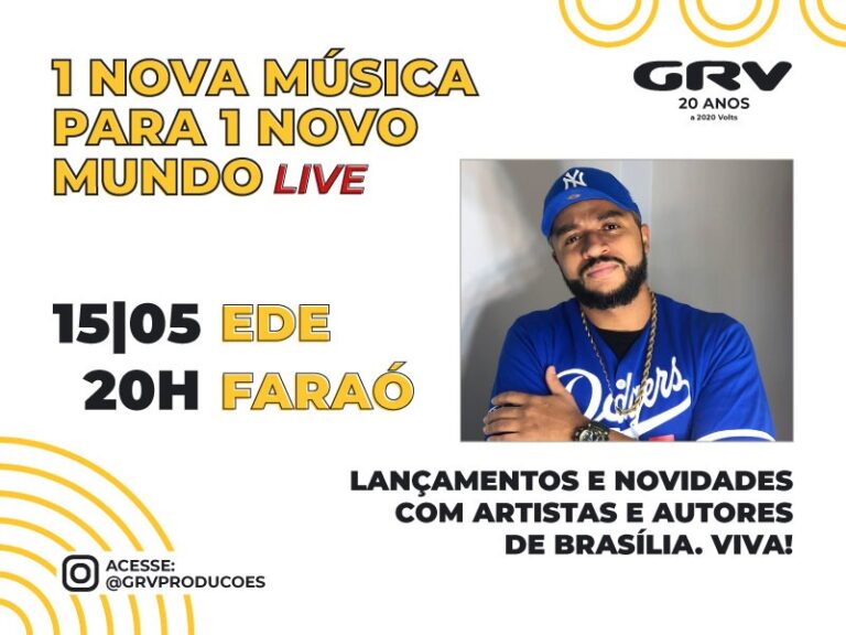 Ede Faraó lança novo EP  nas lives da GRV
