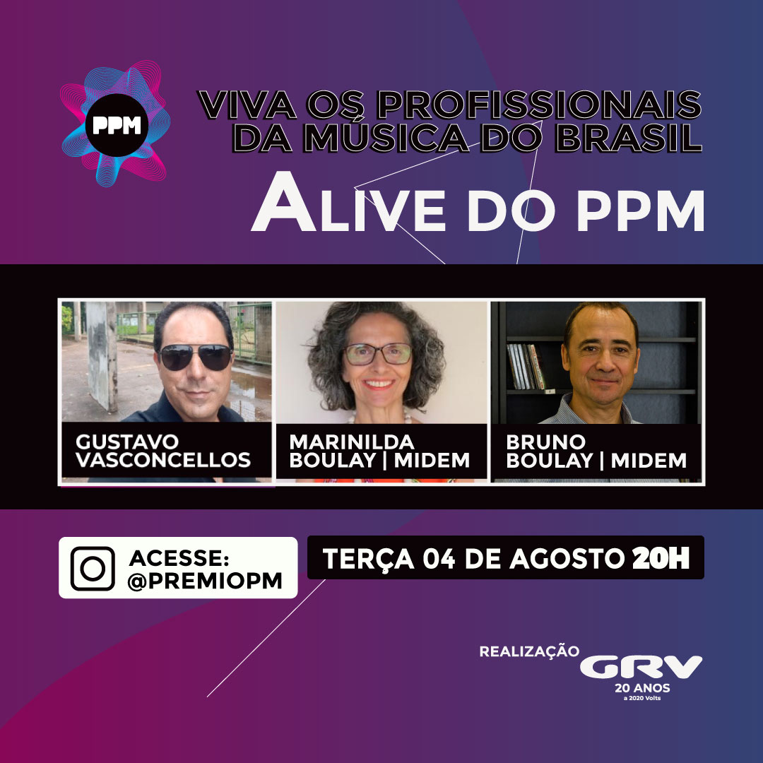 Confira o line up das lives do PPM em agosto 2020