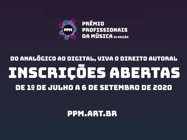 Abertas as inscrições do Prêmio Profisionais da Música