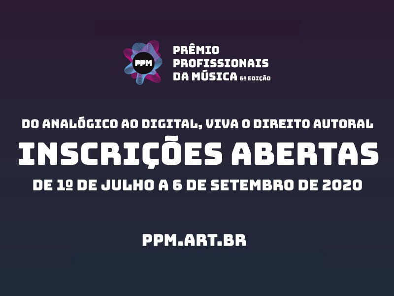 Abertas as inscrições do Prêmio Profisionais da Música