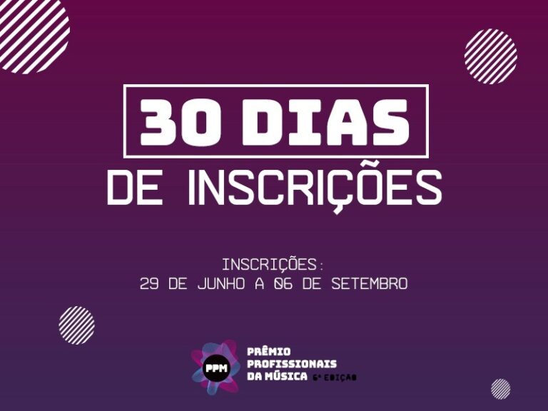 Faltam 30 dias para o término das inscrições na 6ª edição do PPM