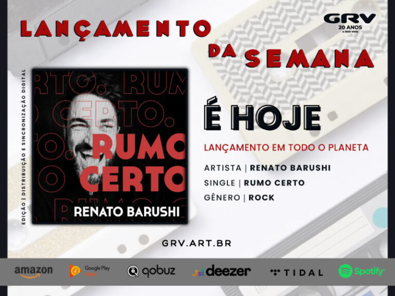 Renato Barushi lança o single Rumo Certo