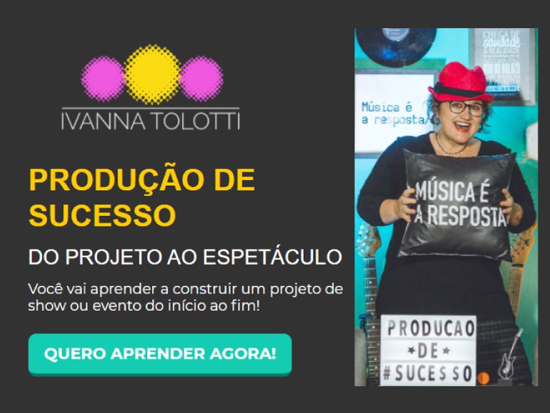 Prêmio Profissionais da Música com mais uma colaboração promocional para o curso Produção de Sucesso