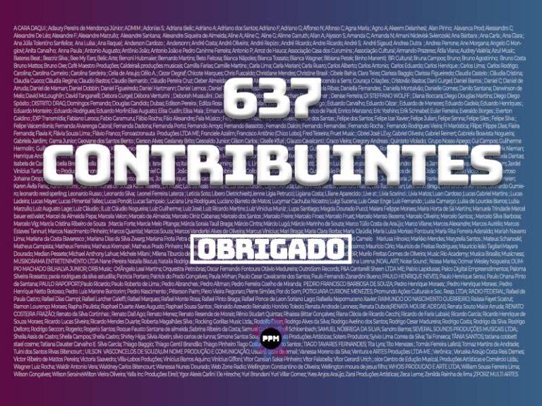 637 contribuintes da campanha do PPM