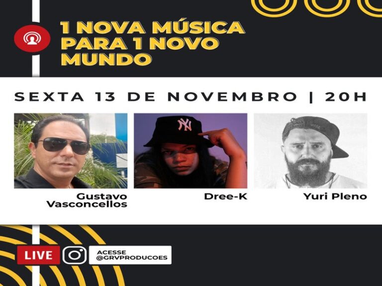 Logo mais, tem Yuri e Dree-k na live da GRV