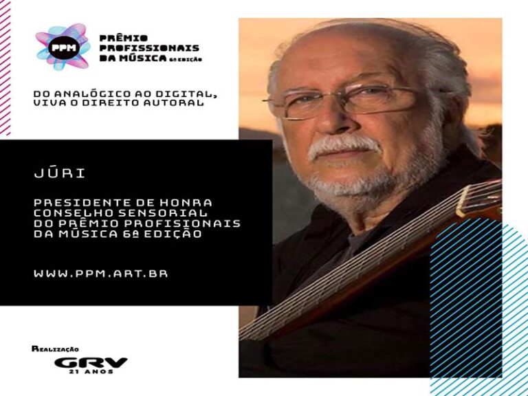 Roberto Menescal será o Presidente de Honra do Júri do PPM