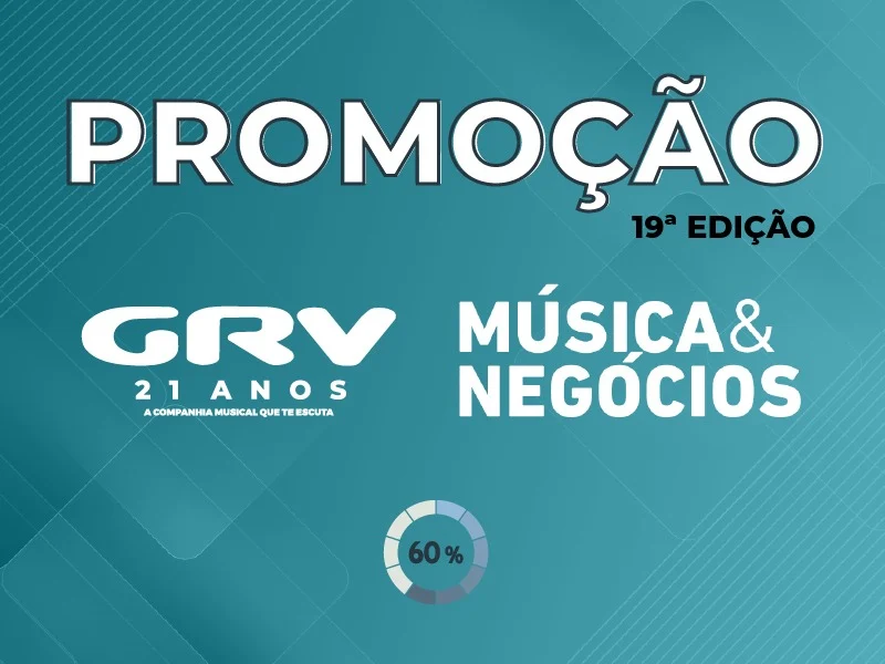 GRV sorteia 1 bolsa integral para a 19ª edição do curso Música e Negócios