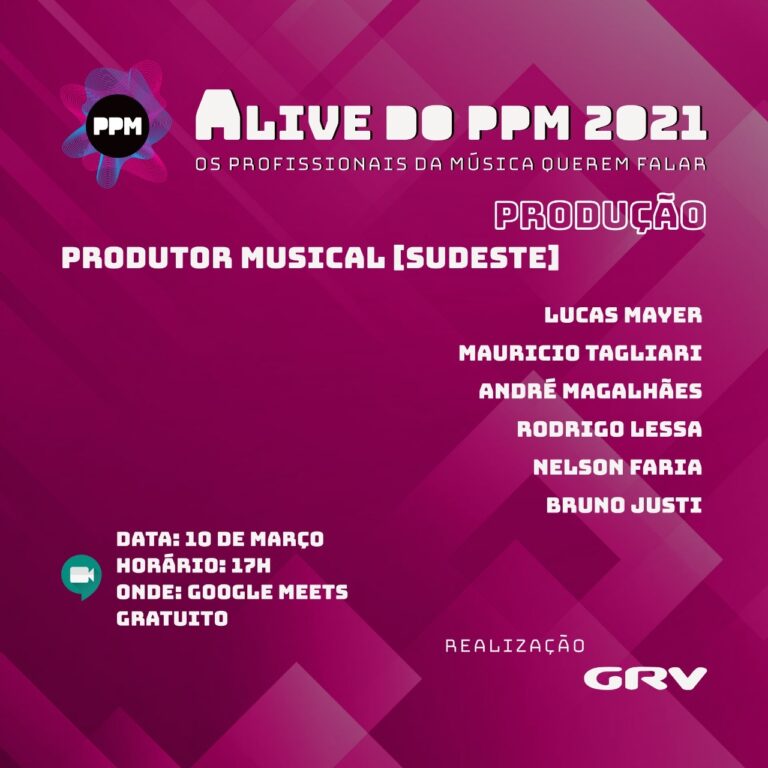 10ª edição das lives do PPM