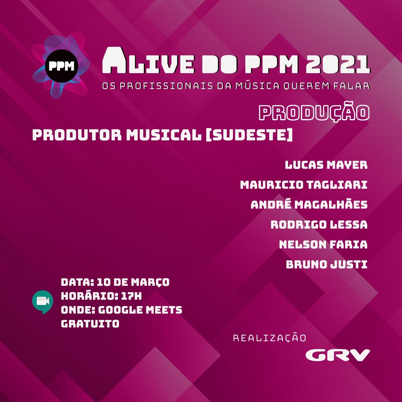 10ª edição das lives do PPM