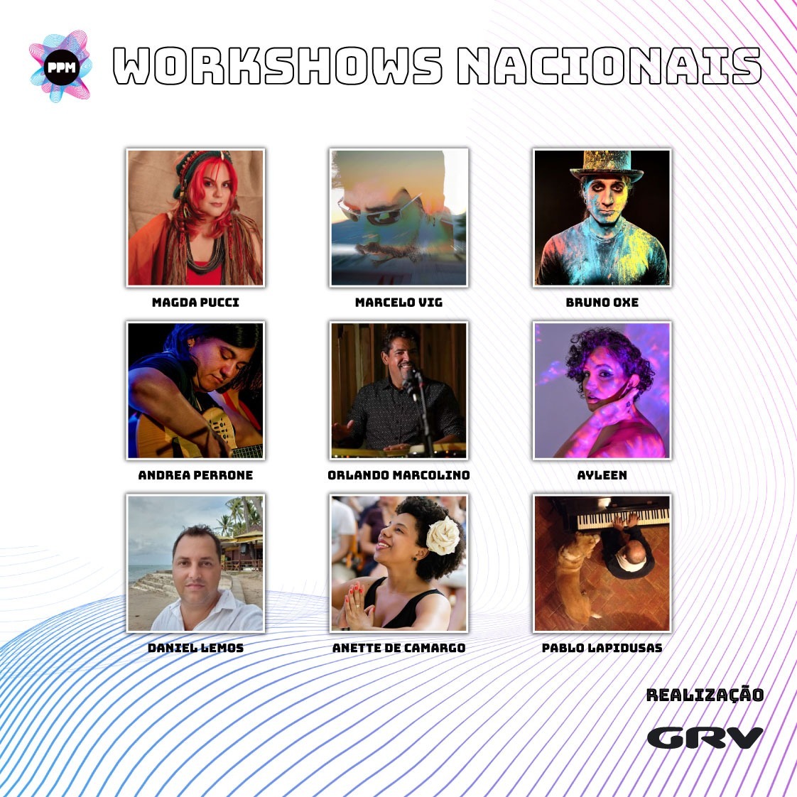 Divulgados os workshows nacionais para o PPM