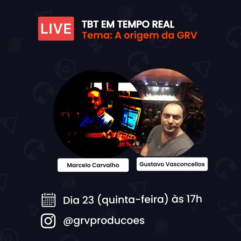 TBT em tempo real: live semanal com pessoas e marcas históricas à GRV