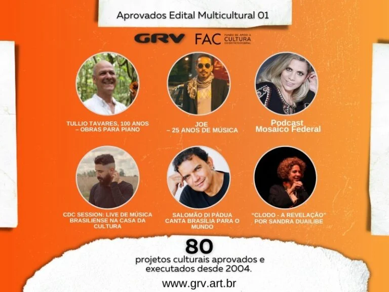 80 projetos culturais elaborados e executados desde 2004