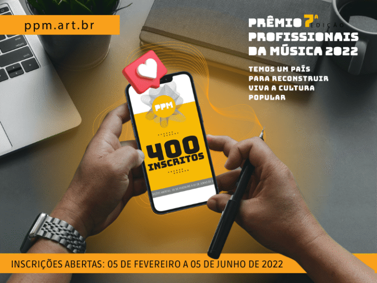 400 inscritos na 7ª edição do Prêmio Profissionais da Música