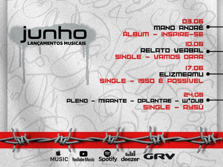 Confira os lançamentos musicais da GRV em junho