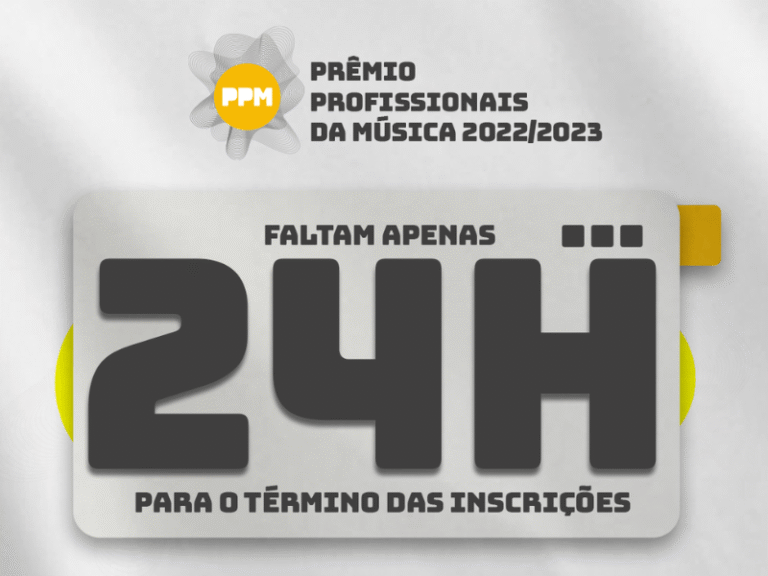 24 horas para o término das inscrições do Prêmio Profissionais da Música