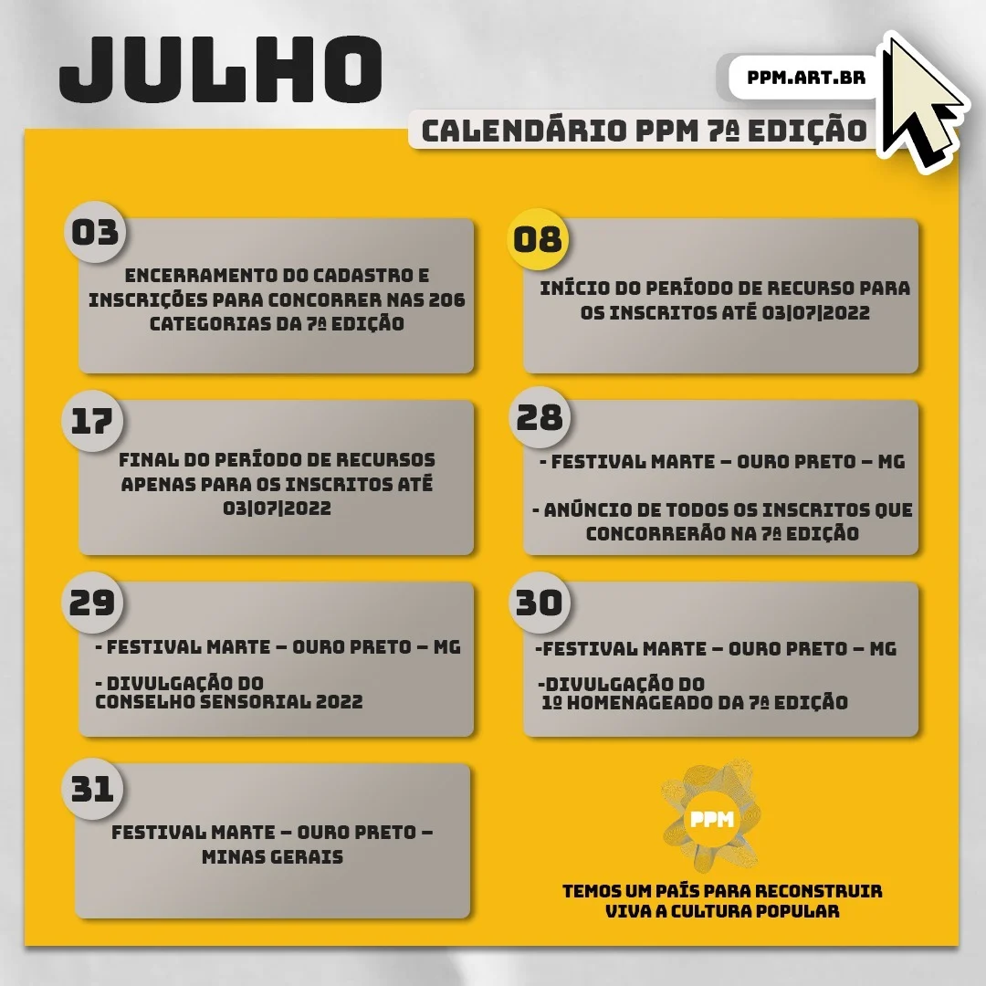 Etapa de recursos aberta para edições e alterações das inscrições na 7ª edição do Prêmio Profissionais da Música