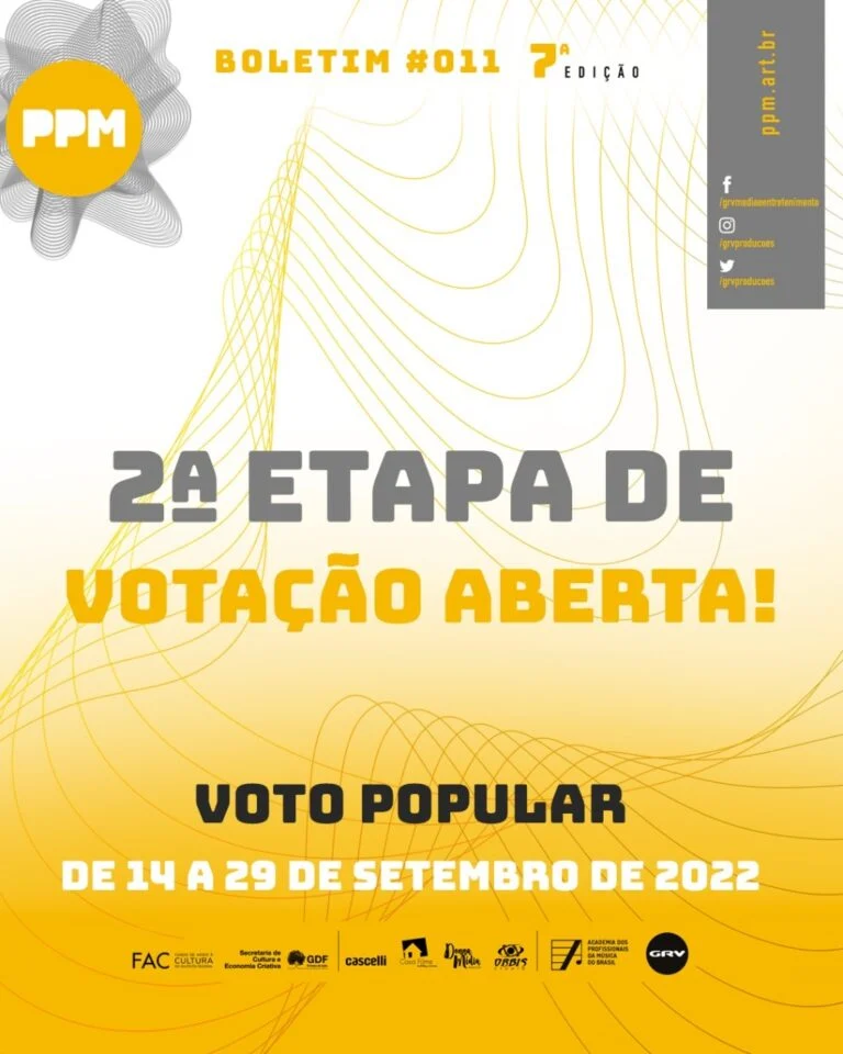 Aberta a 2ª etapa de votação do Prêmio Profissionais da Música
