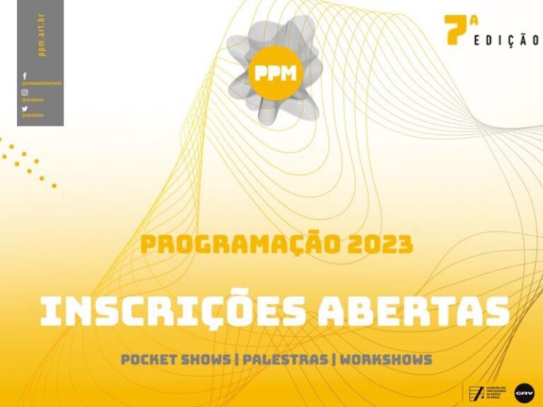 Inscrições abertas para propostas de workshows , palestras e pocket shows na 7ª edição do Prêmio Profissionais da Música
