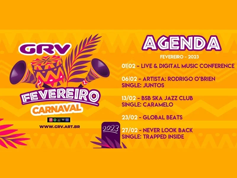 O carnaval de lançamentos musicais da GRV está no ar