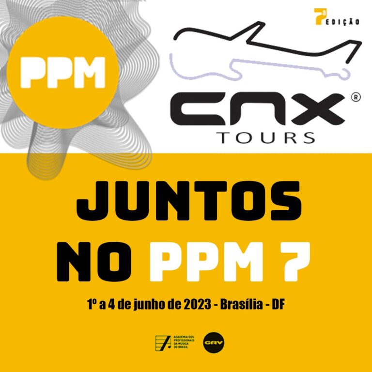 CNX Tours e GRV; juntos na 7ª edição do Prêmio Profissionais da Música