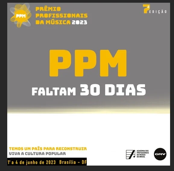 30 dias para a 7ª edição do Prêmio Profissionais da Música