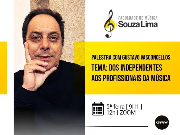 Palestra com Gustavo Vasconcellos na faculdade Souza Lima via ZOOM