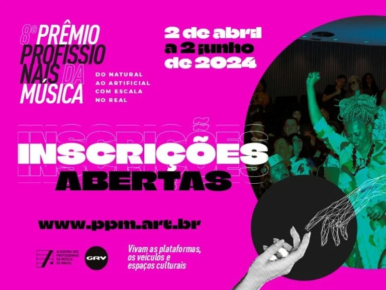 30 dias para fim das inscrições para concorrer nas 221 categorias do 8º Prêmio Profissionais da Música