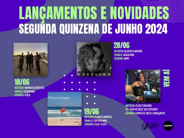 Junho de forró… E de pop, rock, folk e blues na GRV