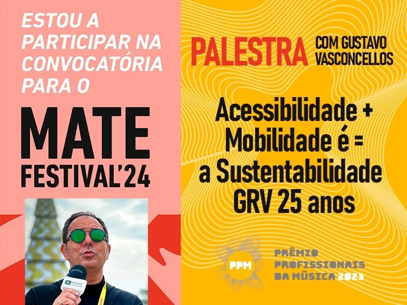 GRV 25 anos: vote, até 4 de agosto, para Gustavo Vasconcellos palestrar no MATE Festival – Portugal