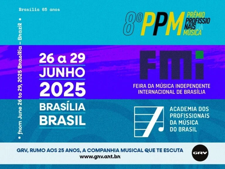 Prêmio Profissionais da Música VIII | Feira da Música Independente IV e o lançamento da Academia dos Profissionais da Música : Bem vindo(a)s aos 25 anos da GRV