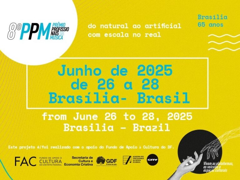 O que, como, onde e quando será a 8ª edição do Prêmio Profissionais da Música?