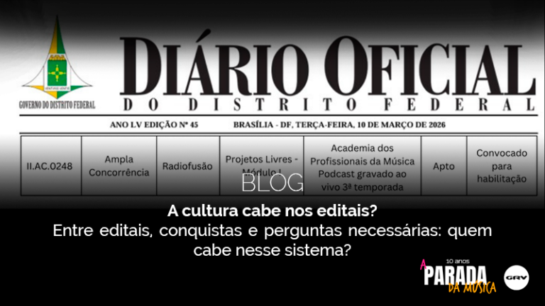 A cultura cabe nos editais?